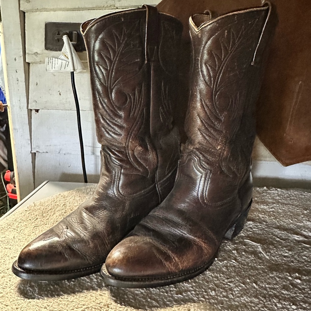 Red Wing Shoes Dark Brown Western Boots